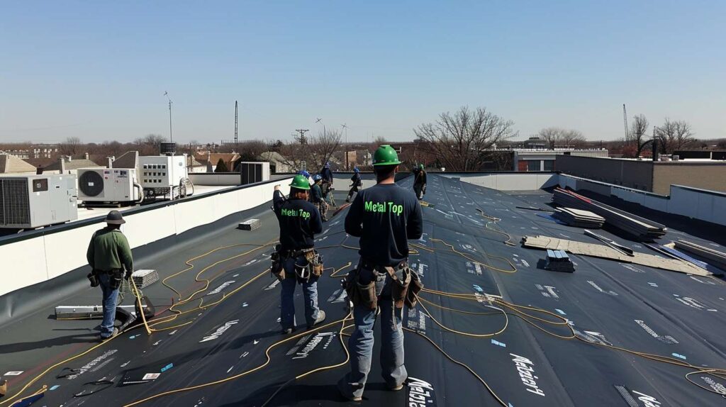 Durable steel roofing panels installed by certified roofing contractors